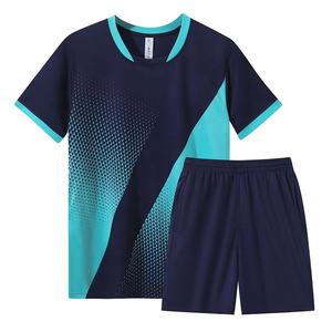 定制标志升华足球球衣制服泰国优质足球球衣套装绿色男子儿童足球球衣 - Product Image 3