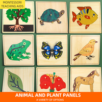 Jeu éducatif de botanique, fleurs, jouets en bois Montessori, puzzle en bois Montessori, puzzle 3D pour enfants