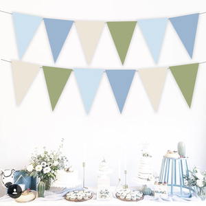 Precio bajo Celebración personalizada Festival Decoración Cadena Bandera Banderines de poliéster Banderines Bandera - Product Image 2