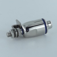 Loquet hygiénique EMKA avec insert SW13 pour armoires alimentaires et médicales