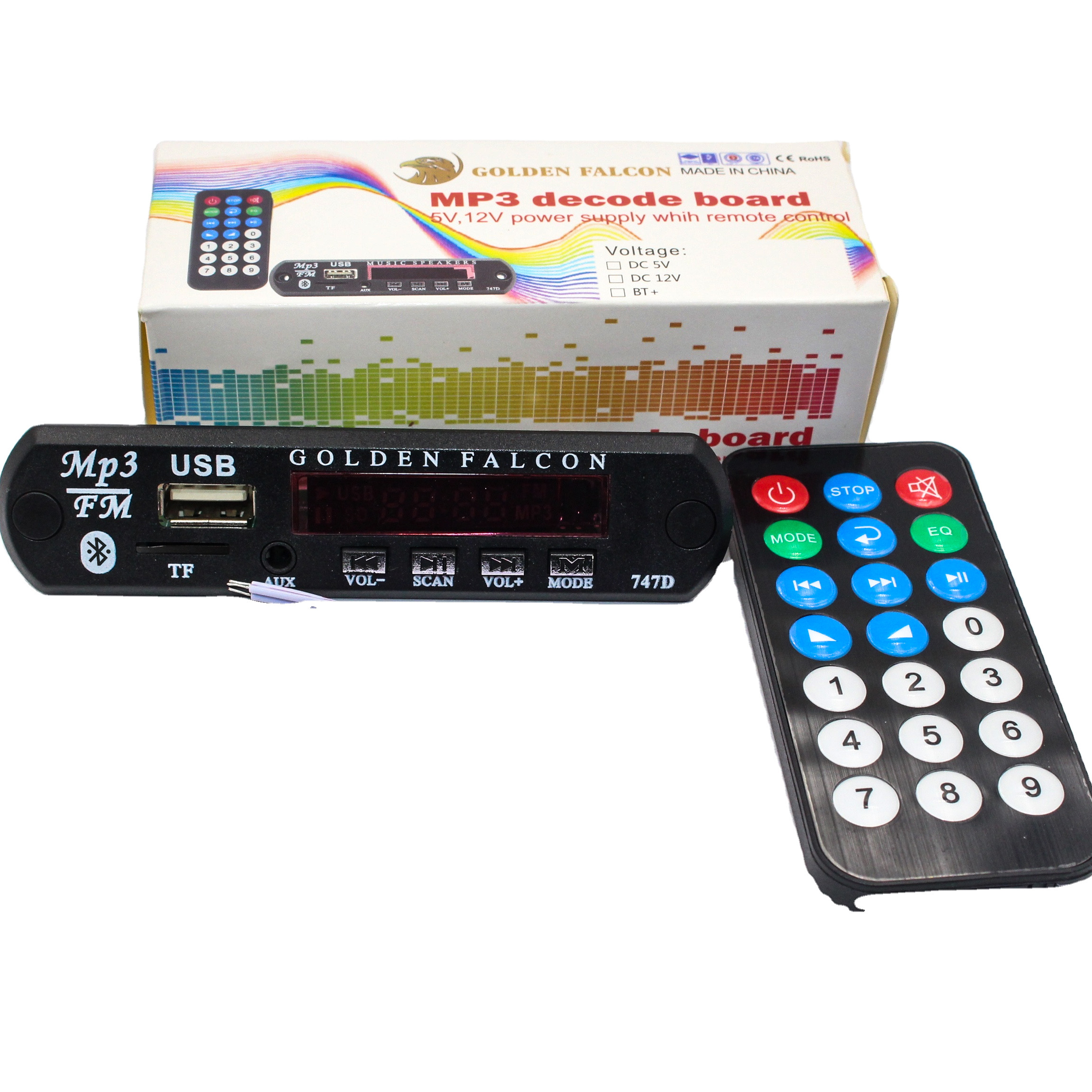 Золотой сокол, co TF TWS Mp3 декодер Модуль платы плеера
