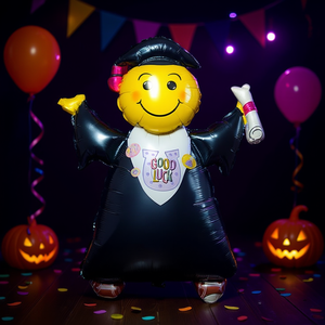 Globo gigante de aluminio con diseño de sirena y perla en forma de corazón para decoraciones de fiesta de graduación - Product Image 2