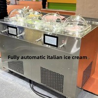 Distributeur de garnitures pour machine à crème glacée molle Binghe 3 saveurs, sur pied, en acier inoxydable |   30L/H |   pour la restauration rapide