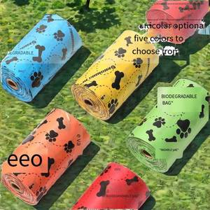 Bolsas Biodegradables y Ecológicas para Excremento de Pollo, Diseño de Dibujos Animados, para Exteriores, a Prueba de Fugas, Resistentes a Desgarros, Material Grueso de Grado Alimenticio - Product Image 1