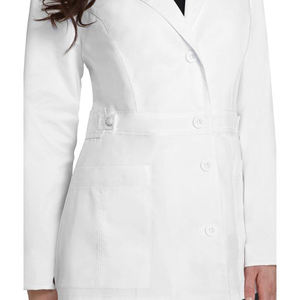 Comfortable Breathable Women's Medical Scrubs Nurse Doctor Gown and Jacket Lab Coat <b>Uniform</b> for Hospitals and Clinics - Product Image 4