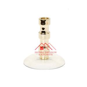 Base en marbre pour décor de noël 2023 nouvelle conception bougeoirs de noël en laiton poli brillant t-light bougeoir - Product Image 1