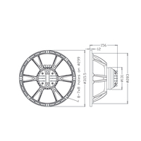 Haut-parleur coaxial professionnel de 12 pouces PA pour le haut-parleur de néodyme de boîte de moniteur b & c