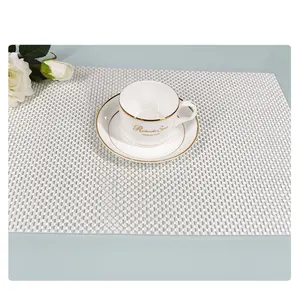 Fornecedor rápido bali placemats de pvc personalizado do natal