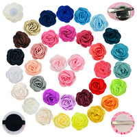 Fil de Dacron 8cm Accessoires pour enfants Bord rôti Fleur de Camélia et Rose Broches Matériel de Fabrication de Broches Mariage Noël