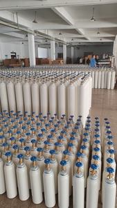 מחיר המפעל 2l 3l 4l 5l 6.7l 8l 10l iso9809 150 בר חמצן/פחמן דו חמצני/חנקן/ארגון/צילינדר עם שסתום - Product Image 3