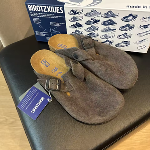 Sabots et mules de créateur en liège, en cuir véritable, de haute qualité, pour femmes et hommes, style <span class=keywords><strong>Birkenstock</strong></span>, pour la plage - Product Image 5