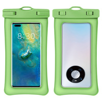 Étui flottant universel pour téléphone portable, anti-chute, étanche IPX8, transparent en TPU