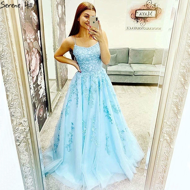 blue and white prom dresses