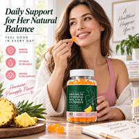 Gummies Équilibre Hormonal pour le Bien-être Féminin avec Extraits d'Herbes pour l'Éclat de la Peau, la Stabilité de l'Humeur et la Vitalité Quotidienne