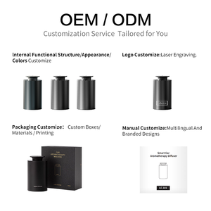 Diffuseur de parfum automatique portable pour voiture LUberon - Conception métallique à deux fluides, <span class=keywords><strong>sans</strong></span> eau, écologique, alimenté par USB/batterie, faible <span class=keywords><strong>bruit</strong></span> 30 dB - Product Image 3