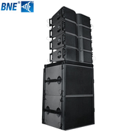 Enceinte Line Array LA212 - Double 12 pouces 2 voies 4/8 Ohm pleine gamme passive mono/stéréo pour usage intérieur/extérieur, boîtier en bois/métal