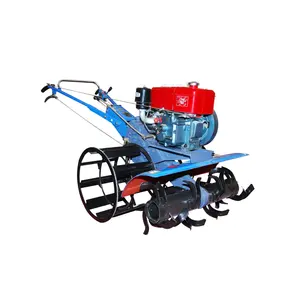 Hand push self-propelled pastoral rotary tiller walk behind rear tine mini tiller cultivator for sale