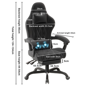 <span class=keywords><strong>Fauteuil</strong></span> de bureau PC élégant et confortable, chaise de gaming luxueuse et sportive gris clair <span class=keywords><strong>avec</strong></span> <span class=keywords><strong>repose</strong></span>-pieds – Vente en gros - Product Image 3