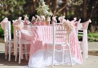 Chaise Chiavari rose pour enfants, tables et chaises pour fête d'anniversaire d'enfants, mobilier pour fête