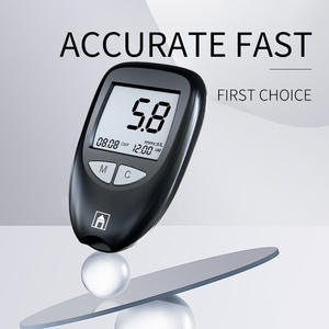 자동 종료 기능 LED 디스플레이 <span class=keywords><strong>5</strong></span>초 빠른 측정 코드 없는 미세 혈액 채취 가정용 혈당 측정기 - Product Image 3