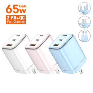 Venta al por mayor <span class=keywords><strong>de</strong></span> fábrica 65W PD 3,0 <span class=keywords><strong>Cargador</strong></span> <span class=keywords><strong>de</strong></span> pared retráctil para carga rápida - Product Image 1