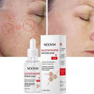 OEM/ODM Vitamina C Ácido Kójico Cuidado DE LA PIEL Suero de glutatión Cuidado DE LA PIEL Manchas oscuras Melasma Eliminar Blanqueamiento Suero facial - Product Image 3