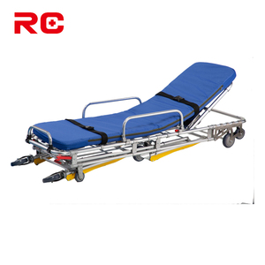 Gran oferta, cojín de espuma de aleación de aluminio duradero, equipo de ambulancia, camilla de cama con ruedas a la venta - Product Image 3