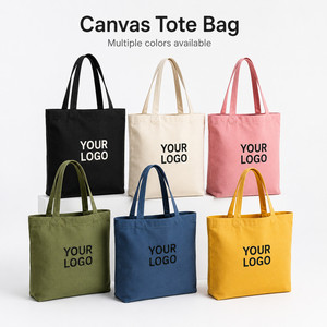 Heavy Duty 12oz <b>Canvas</b> Tote <b>Bag</b> Custom Logo Reusable Shopping <b>Bags</b> Eco Friendly Grocery <b>Bag</b> with Reinforced Handles - Product Image 1
