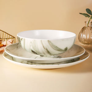 Weiye Service <span class=keywords><strong>de</strong></span> table en céramique marbrée <span class=keywords><strong>de</strong></span> haute qualité Service <span class=keywords><strong>de</strong></span> table en porcelaine <span class=keywords><strong>de</strong></span> style nordique pour restaurant, banquet <span class=keywords><strong>de</strong></span> mariage, vaisselle - Product Image 2