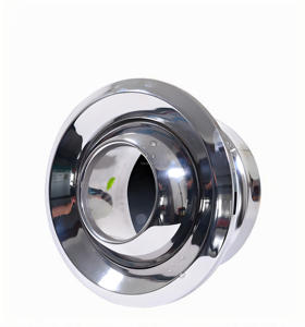 Vòi phun hình cầu bằng thép không gỉ có thể điều chỉnh với lưỡi Van điều khiển, bộ khuếch tán hình cầu có van, thích hợp cho Trần - Product Image 2