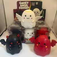 Jouets Squishy en Gros à Remontée Lente, Thèmes Fantôme, Démon, Ange, pour Halloween, Anti-stress, à Presser, Jouet Fidget, Blague, Boîte Surprise