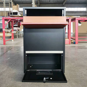 Cassetta Postale per Casa e Ufficio, Contenitore per Consegna <span class=keywords><strong>Pacchi</strong></span> da Esterno in Acciaio Zincato, Cassetta per Lettere e Giornali con Serratura Digitale - Product Image 5