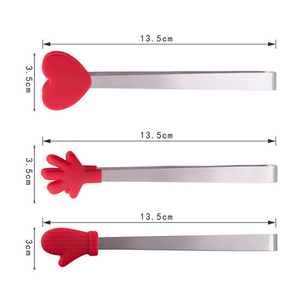 Silicone Mini Food <strong>Tongs</strong> 5Inch <strong>Hand</strong> Shape Serving Food Ice Cube Fruits Sugar Barbecue <strong>Tongs</strong> Kid for Colourful Small Food <strong>Tongs</strong> - Product Image 6