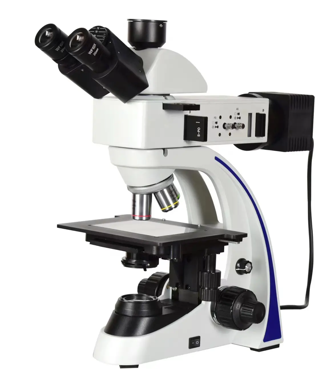DG2019T Upright Trinocular Metallurgical Microscope with 0.5X CCD