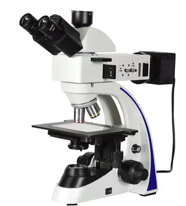 Microscope DG2019T Upright Trinocular Metallurgical Microscope With 0.5X CCD