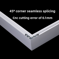 Profilé d'extrusion en aluminium anodisé résistant à la corrosion de 4-6-8-10 cm pour cadre de caisson lumineux, écologique, personnalisable et facile à assembler