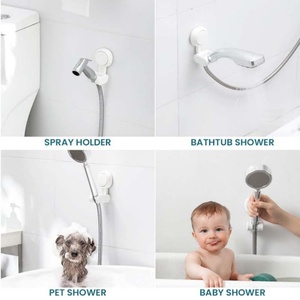Suction Shower Head Holder MAX Hold 3 KG Universal Angle Adjustable Shower Head <b>Bracket</b> Waterproof Wall Mounted for Bathroom - Product Image 6