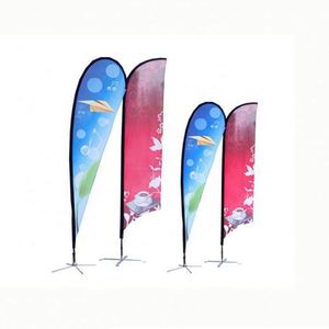 ธงชายหาดรูปหยดน้ำแบบขนนกสั่งทำขายส่งสำหรับการโฆษณาและโปรโมชั่น - Product Image 4