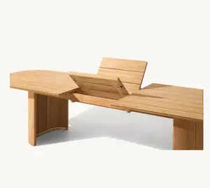 Buiten Eettafel Met Stoelen Set Teak Meubels Grote Eetkamer Teak Rechthoekige Eettafel