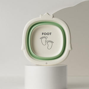 Bassin pliable portable pour enfants en TPE et plastique, spécification 27 cm, pour le lavage des pieds et des fesses - Product Image 2