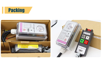 Mini Control Remoto Inalámbrico Industrial de 2 Botones y Doble Velocidad para Grúa, Transmisor y Receptor para Camiones y Grúas