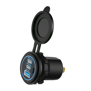 Chargeur <span class=keywords><strong>Mobile</strong></span> USB Intégré Personnalisé Deux Type C PD et Un USB QC 12V 24V Prise Chargeur <span class=keywords><strong>pour</strong></span> Bus Autocar Trottinette <span class=keywords><strong>Électrique</strong></span> - Product Image 3