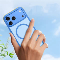 Coque de téléphone antichoc en PC mat résistant aux taches pour iPhone 18 Pro Max 17 Pro avec chargement magnétique sans fil et bouton AI en TPU