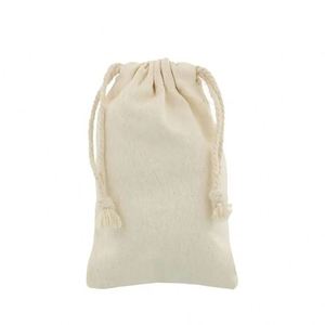 Sac à cordon en coton biologique personnalisé de qualité supérieure, petite pochette en toile avec impression de logo personnalisé, sac à main recyclable - Product Image 6
