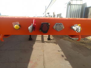 Hcsv 2 Trục Thép Container Bên Tường 40 Chân Xe Tải Nền Tảng Trailer Bán Nhà Máy Giá 40 Chân Chất Lượng Cao Xe Tải Rơ Moóc - Product Image 2