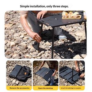 <span class=keywords><strong>Table</strong></span> <span class=keywords><strong>de</strong></span> <span class=keywords><strong>camping</strong></span> pliable légère, design détachable avec support pour réchaud et crochet pour lampe, idéale pour la randonnée et les pique-niques - Product Image 3