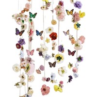 Rideau de porte floral avec anneaux, rideau de fleurs artificielles, rideau cascade de fleurs, pour centre commercial, photographie, bricolage, horloge dans la mise en scène