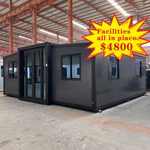 منزل حاوية موسع قابل للطي سريع البناء ، غرفة عطلة جاهزة مع حمام ، منزل صغير مسبق الصنع ، منزل متنقل 20 قدمًا و 40 قدمًا - Product Image 1