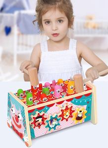 Juego de Juguetes de Madera Multifuncional con Temática de Circo para Niños en Etapa de Desarrollo Temprano, con Martillo para Golpear y Apretar - Product Image 4