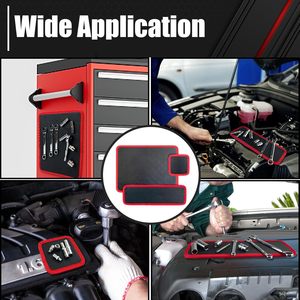 Flexible <b>Magnetic</b> Tool <b>Holder</b> Mat for Bolt Screw Wrenches Collapsible <b>Magnetic</b> Tool Tray and Telescoping <b>Magnetic</b> Pickup Tool - Product Image 4